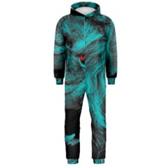 Angry Male Lion Predator Carnivore Hooded Jumpsuit (men)  by Sudhe