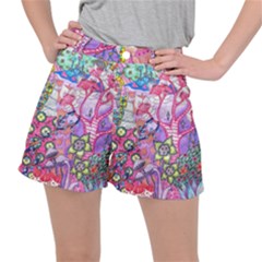 Trippy Forest Full Version Stretch Ripstop Shorts by okhismakingart