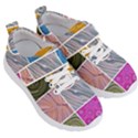 Electric Field Art Collage II Kids  Velcro Strap Shoes View3