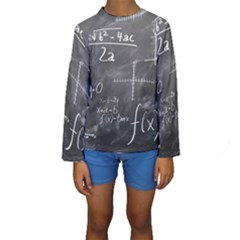 Mathematics Kids  Long Sleeve Swimwear by snowwhitegirl