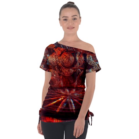 Glass Geometries  Tie-up Tee by okhismakingart