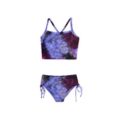 Hydrangea Arrangement Ii (blue Tint) Girls  Tankini Swimsuit by okhismakingart