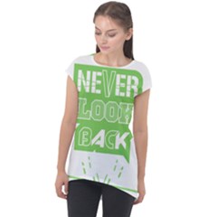 Never Look Back Cap Sleeve High Low Top by Melcu