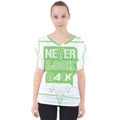 Never Look Back V-neck Dolman Drape Top by Melcu