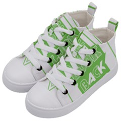 Never Look Back Kids  Mid-top Canvas Sneakers by Melcu