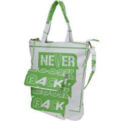 Never Look Back Shoulder Tote Bag by Melcu