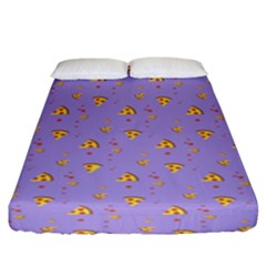 Piazza Pattern Violet 13k Piazza Pattern Violet Background Only Fitted Sheet (king Size) by genx