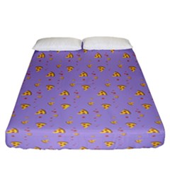 Piazza Pattern Violet 13k Piazza Pattern Violet Background Only Fitted Sheet (california King Size) by genx