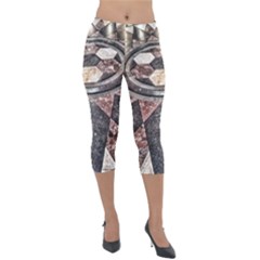 Statehouse Rotunda Floor Lightweight Velour Capri Leggings  by Riverwoman