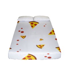 Pizza Pattern Pepperoni Cheese Funny Slices Fitted Sheet (full/ Double Size) by genx