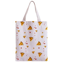 Pizza Pattern Pepperoni Cheese Funny Slices Zipper Classic Tote Bag by genx