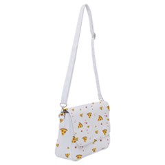 Pizza Pattern Pepperoni Cheese Funny Slices Shoulder Bag With Back Zipper by genx