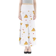 Pizza Pattern Pepperoni Cheese Funny Slices Full Length Maxi Skirt by genx