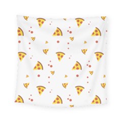 Pizza Pattern Pepperoni Cheese Funny Slices Square Tapestry (small) by genx