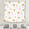 Pizza Pattern pepperoni cheese funny slices Square Tapestry (Large) View2