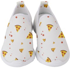 Pizza Pattern Pepperoni Cheese Funny Slices Kids  Slip On Sneakers by genx