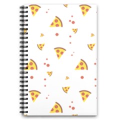 Pizza Pattern Pepperoni Cheese Funny Slices 5 5  X 8 5  Notebook by genx