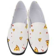 Pizza Pattern Pepperoni Cheese Funny Slices Women s Classic Loafer Heels by genx