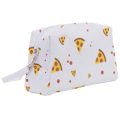 Pizza Pattern Pepperoni Cheese Funny Slices Wristlet Pouch Bag (large) by genx