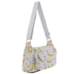 Yellow Banana And Peels Pattern With Polygon Retro Style Multipack Bag by genx