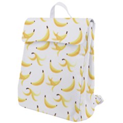 Yellow Banana And Peels Pattern With Polygon Retro Style Flap Top Backpack by genx