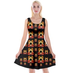 Sweets And  Candy As Decorative Reversible Velvet Sleeveless Dress by pepitasart