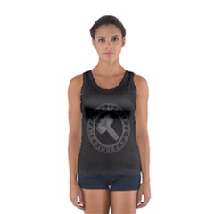 Thor Hammer With Runes Valhalla Tristella Viking Norse Mythology Mjolnir  Sport Tank Top  by snek