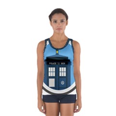 Doctor Who Tardis Sport Tank Top  by Sudhe