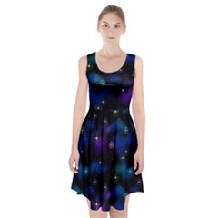 Serene Space Racerback Midi Dress by JadehawksAnD