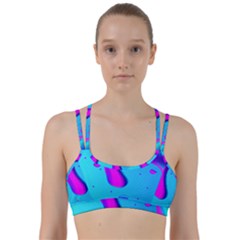 Liquid Abstract Modern Design Line Them Up Sports Bra by Pakrebo