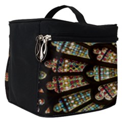 Church Window Rosette Glass Window Make Up Travel Bag (small) by Pakrebo