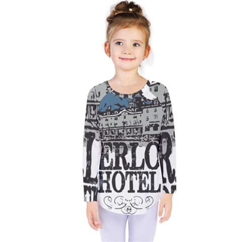 The Overlook Hotel Merch Kids  Long Sleeve Tee by milliahood