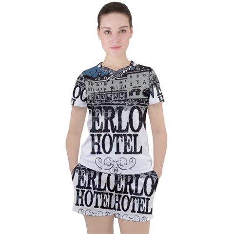 The Overlook Hotel Merch Women s Tee And Shorts Set by milliahood