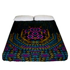 The  Only Way To Freedom And Dignity Ornate Fitted Sheet (queen Size) by pepitasart