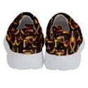 Stylised Horns Black Pattern Kids  Velcro No Lace Shoes View4