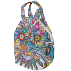 Anthropomorphic Flower Floral Plant Travel Backpacks by HermanTelo