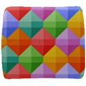 Background Colorful Geometric Triangle Rainbow Back Support Cushion View1