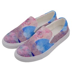 Abstract Clouds And Moon Men s Canvas Slip Ons by charliecreates