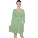 Leaves - light green Ruffle Dress View1