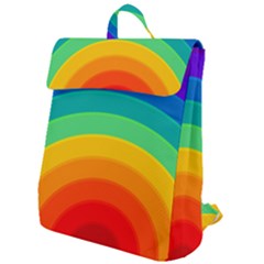 Rainbow Background Colorful Flap Top Backpack by HermanTelo