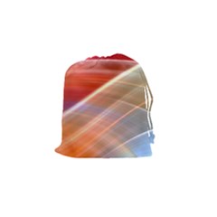 Wave Background Pattern Abstract Drawstring Pouch (small) by HermanTelo