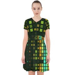 Abstract Plaid Adorable In Chiffon Dress by HermanTelo