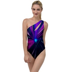 Abstract Background Lightning To One Side Swimsuit by HermanTelo