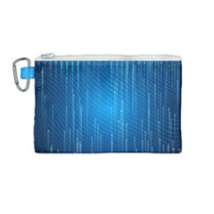 Abstract Line Space Canvas Cosmetic Bag (medium) by HermanTelo