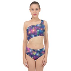 Abstract Background Graphic Space Spliced Up Two Piece Swimsuit by HermanTelo