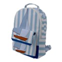 Yacht Boat Nautical Ship Flap Pocket Backpack (Large) View1