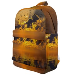 Sunset Reflection Birds Clouds Sky Classic Backpack by HermanTelo