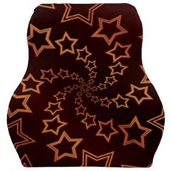 Gold Stars Spiral Chic Car Seat Velour Cushion  by HermanTelo