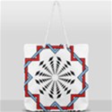 Star Illusion Mandala Full Print Rope Handle Tote (Large) View2