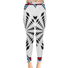 Star Illusion Mandala Inside Out Leggings by HermanTelo